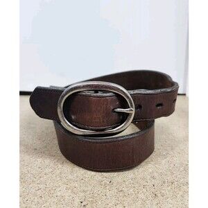 3D Belt Company Western Genuine LEATHER‎ Belt Men's Sz. 38 Brown Distressed